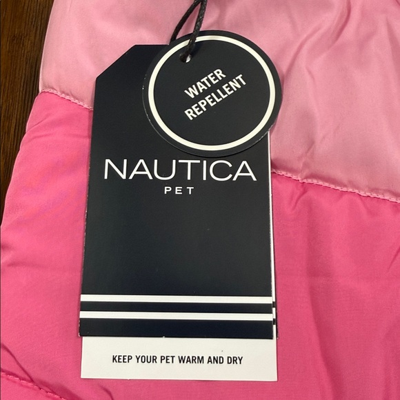 Nautica Dog puffer jacket with removeable faux fur hood. Size XL. Pinks & Gray. - Picture 6 of 16